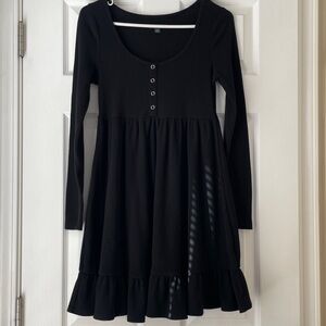 Wild Fable Black Long Sleeve Babydoll Dress Size Medium